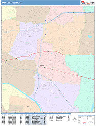 East Los Angeles Wall Map