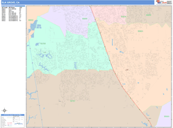 Elk Grove Wall Map