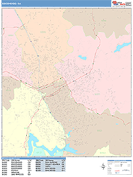 Escondido Wall Map