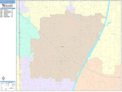 Fountain Valley Wall Map