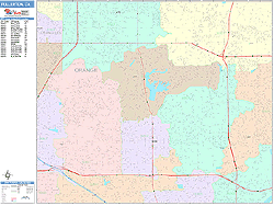 Fullerton Wall Map