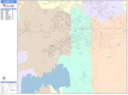 Hemet Wall Map