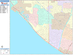 Huntington Beach Wall Map