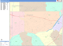 Jurupa Valley Wall Map