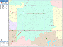 La Habra Wall Map