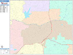 La Mesa Wall Map