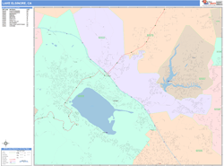 Lake Elsinore Wall Map