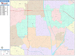 Lakewood Wall Map