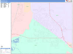 Manteca Wall Map