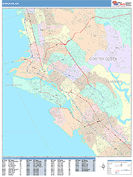 Oakland Wall Map