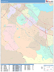 Palo Alto Wall Map