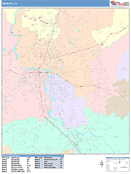 Redding Wall Map
