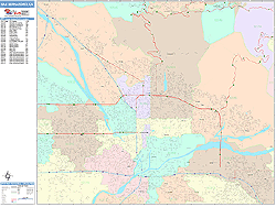 San Bernardino Wall Map