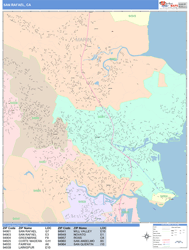 San Rafael Wall Map