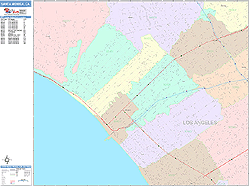 Santa Monica Wall Map