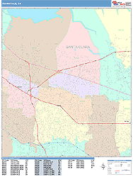 Sunnyvale Wall Map