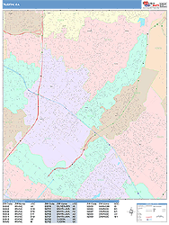 Tustin Wall Map