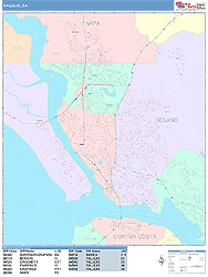 Vallejo Wall Map