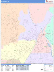 Victorville Wall Map
