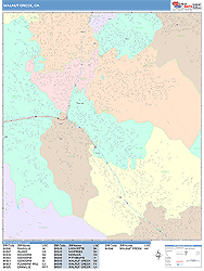 Walnut Creek Wall Map