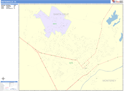 Watsonville Wall Map