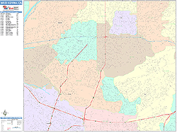 West Covina Wall Map