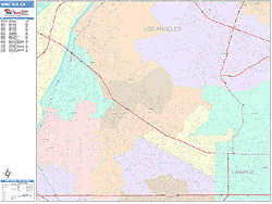 Whittier Wall Map