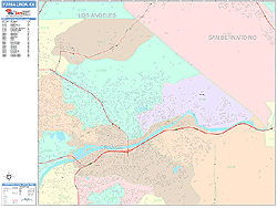 Yorba Linda Wall Map