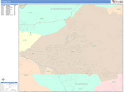 Yucaipa Wall Map