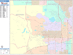 Arvada Wall Map