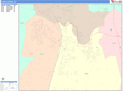 Castle Rock Wall Map