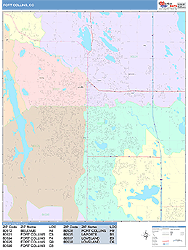 Fort Collins Wall Map