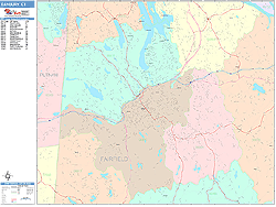 Danbury Wall Map
