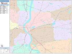 East Hartford Wall Map