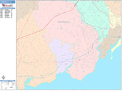 Fairfield Wall Map