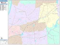 Manchester Wall Map