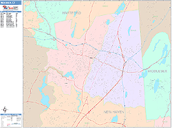 Meriden Wall Map