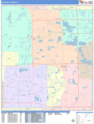 Coconut Creek Wall Map