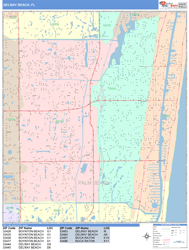 Delray Beach Wall Map