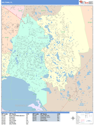 Deltona Wall Map