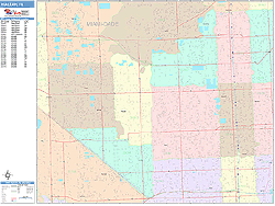 Hialeah Wall Map