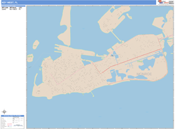Key West Wall Map