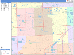 Miami Gardens Wall Map