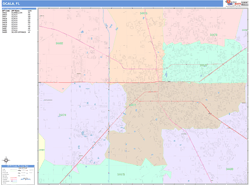 Ocala Wall Map