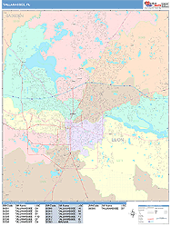 Tallahassee Wall Map