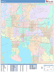Tampa Wall Map