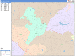 Alpharetta Wall Map