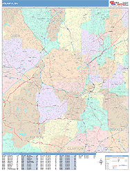 Atlanta Wall Map