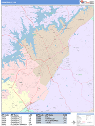 Gainesville Wall Map