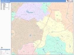 Johns Creek Wall Map